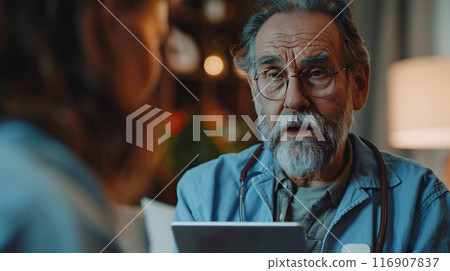 Doctor in charge for the healthcare diagnosis. Lifestyle and health concepts. Doctor in charge for the healthcare diagnosis. Lifestyle and health concepts. 116907837