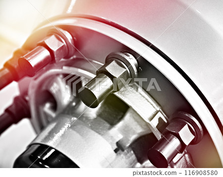 Bolts and nuts of wheel of truck Bolts and nuts of wheel of truck 116908580