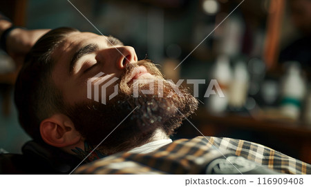 Barber shop salon. Hair dresser and haircut shop concepts. 116909408