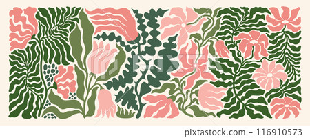 Modern Matisse inspired Floral Design Modern Matisse inspired Floral Design 116910573
