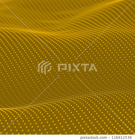 Abstract background with futuristic wavy bokeh dots Abstract background with futuristic wavy bokeh dots 116912536