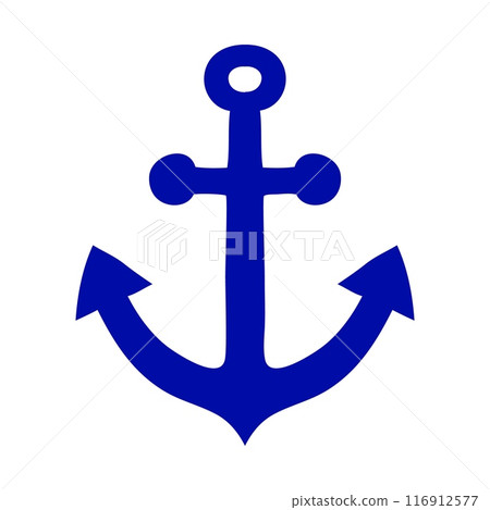 Nautical Anchor, simple style maritime icon 116912577