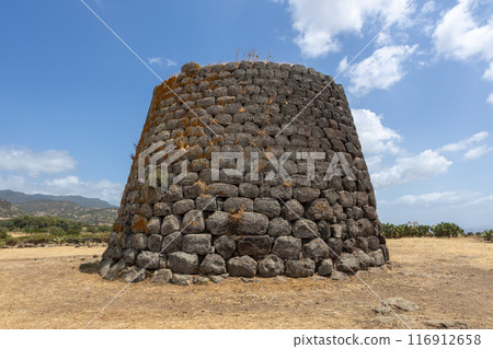 Close-up of Ancient Nuraghe Tower Close-up of Ancient Nuraghe Tower 116912658