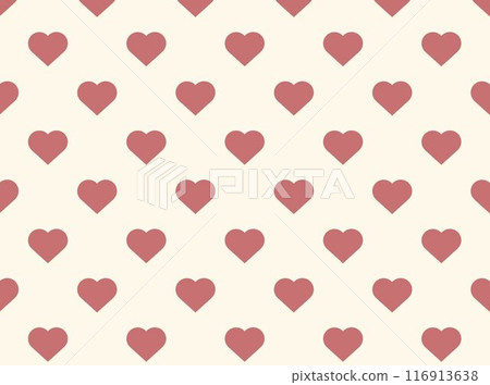 復古紅白心形圖案背景 復古紅白心形圖案背景 116913638