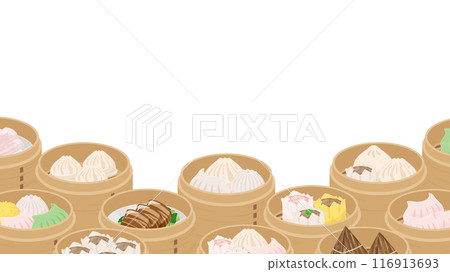 擺滿點心的框架_16:9 116913693