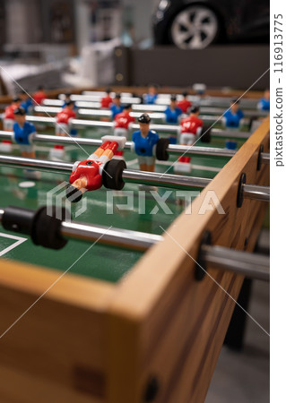 Foosball table, close-up. 116913775