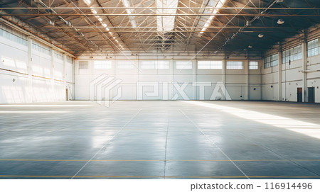 Empty Warehouse Interior 116914496