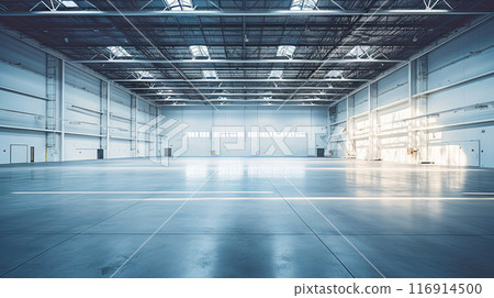 Empty Warehouse Interior 116914500
