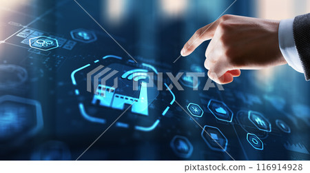 Smart industry. Technology process automation concept Smart industry. Technology process automation concept 116914928
