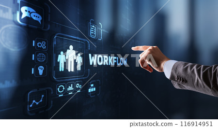 Workflow Repeatability Systematization Business Process. Business Technology Internet 116914951