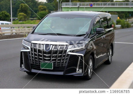 Luxury minivan in motion 116916785