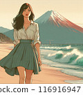 Beach lady 116916947