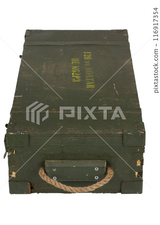 Ammunition crate green color for 120mm mortar shell Ammunition crate green color for 120mm mortar shell 116917354