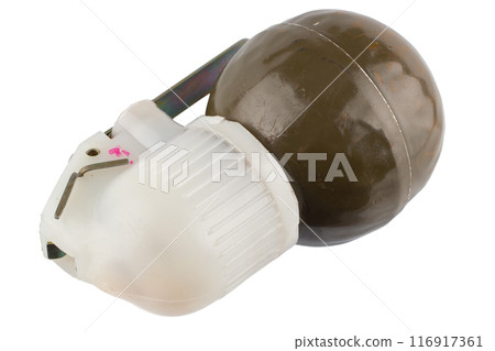 hand grenade RGN isolated on white hand grenade RGN isolated on white 116917361