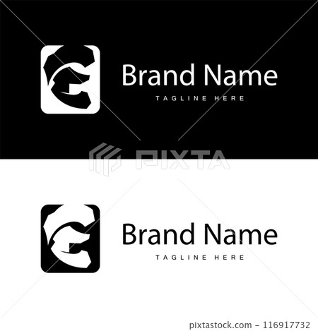 E letter logo in simple style Luxury product brand template illustration 116917732