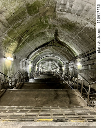 Doai Station_Japan's biggest mole station_462 steps leading to the platform 81m underground heading towards Niigata on the down line Doai Station_Japan's biggest mole station_462 steps leading to the platform 81m underground heading towards Niigata on the down line 116917786