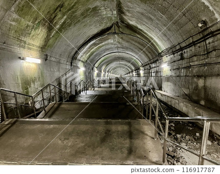 Doai Station_Japan's biggest mole station_462 steps leading to the platform 81m underground heading towards Niigata on the down line Doai Station_Japan's biggest mole station_462 steps leading to the platform 81m underground heading towards Niigata on the down line 116917787