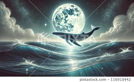 夜海和鯨魚 116918442