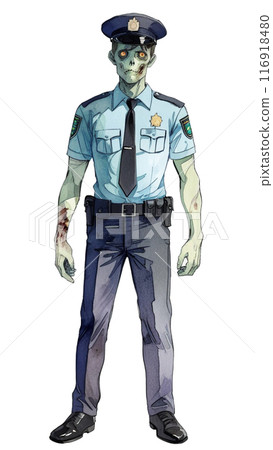 Police Officer Zombie 116918480