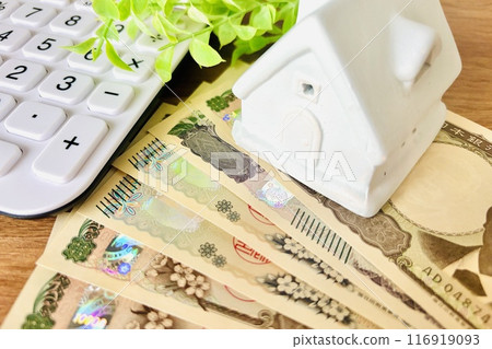 Image of real estate and money (new banknotes) 116919093
