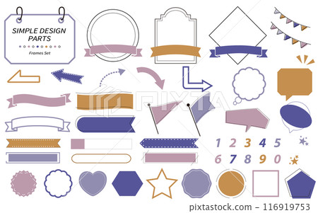 Easy-to-use, simple and stylish frame set Easy-to-use, simple and stylish frame set 116919753