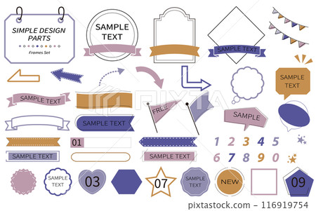 Easy-to-use, simple and stylish frame set Easy-to-use, simple and stylish frame set 116919754