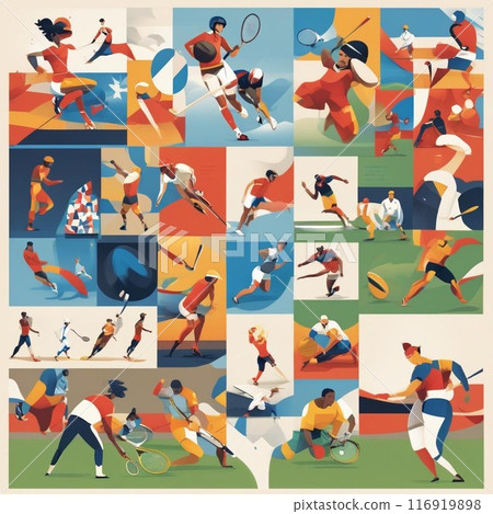 Aim to be an athlete vector illustration 116919898