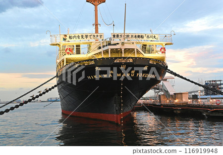 Nippon Yusen Hikawamaru floating gently Nippon Yusen Hikawamaru floating gently 116919948