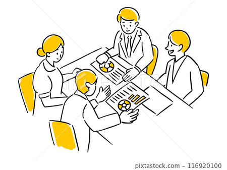 四位男女開會 四位男女開會 116920100