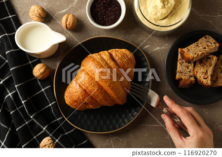 Tasty food with banana, concept of tasty food with banana 116920270