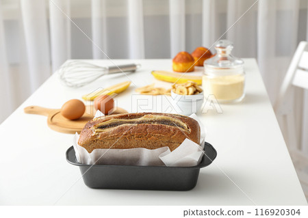 Tasty food with banana, concept of tasty food with banana 116920304