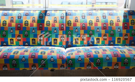 train with Thomas and Friends theme is running in Fujikawaguchiko train with Thomas and Friends theme is running in Fujikawaguchiko 116920567