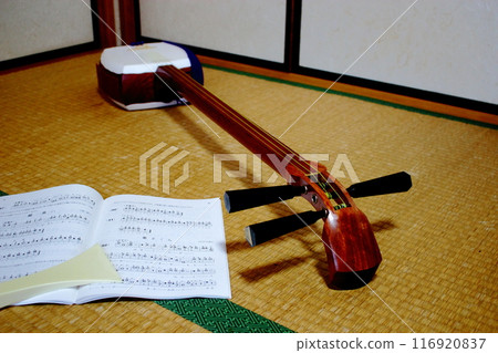 日式房間裡的三味線 116920837