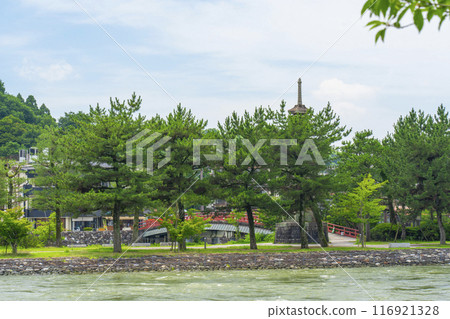 Kyoto Uji Nakanoshima 13-story stone pagoda 116921328