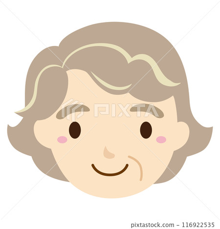 Cute grandmother icon illustration / no face or lines 116922535
