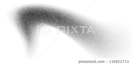 Dotwork abstract background, black grain texture, Abstract stipple sand effect, gradient backdrop from dots. 116922713