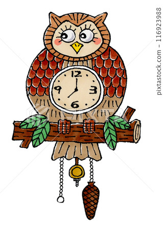 Owl Eyeball Clock 116923988