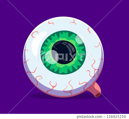 Halloween font, letter Q as scary zombie dead eye, vector cartoon alphabet type. Halloween font or kids spooky ABC, letter Q in shape of monster eye for trick or treat party type and horror typeface Halloween font, letter Q as scary zombie dead eye, vector cartoon alphabet type. Halloween font or kids spooky ABC, letter Q in shape of monster eye for trick or treat party type and horror typeface 116925250