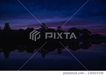 夕陽下的自然風光 116925336