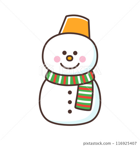cute snowman 116925407