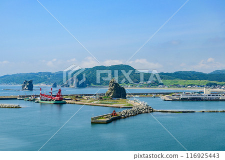 Samani Fishing Port and Cape Enrumu in Hidaka, Hokkaido 116925443