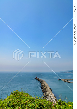 Samani Fishing Port and Cape Enrumu in Hidaka, Hokkaido Samani Fishing Port and Cape Enrumu in Hidaka, Hokkaido 116925449