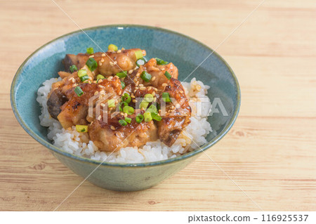 Pork teriyaki rice bowl Pork teriyaki rice bowl 116925537
