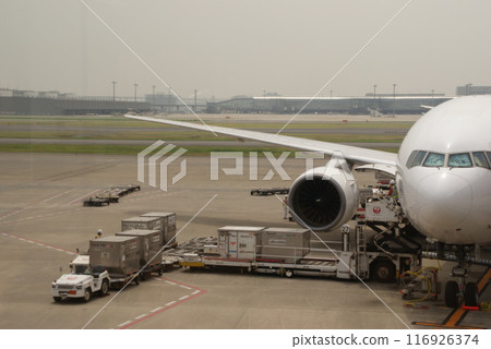 停在釧路停機坪上的飛機 116926374