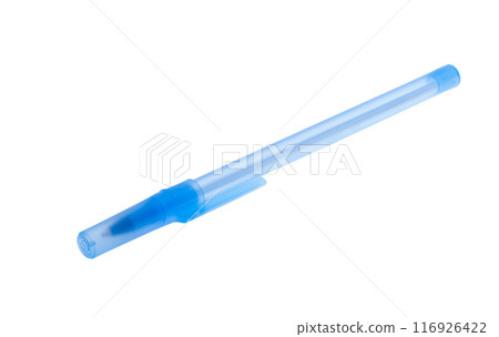 blue pen isolated 116926422