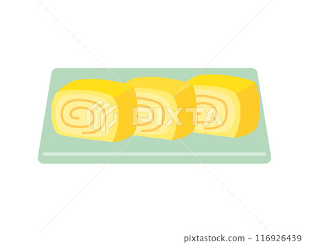 Simple egg roll illustration 116926439