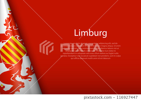 3d flag Limburg, province of Belgium 3d flag Limburg, province of Belgium 116927447