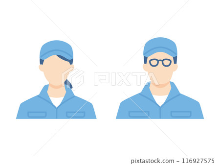 Livestock farmers wearing work clothes 116927575