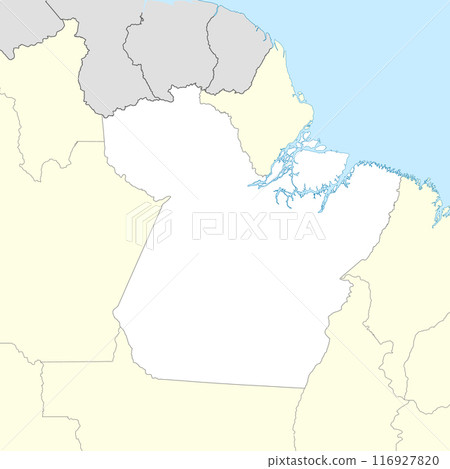 Location map of Para is a state of Brazil Location map of Para is a state of Brazil 116927820