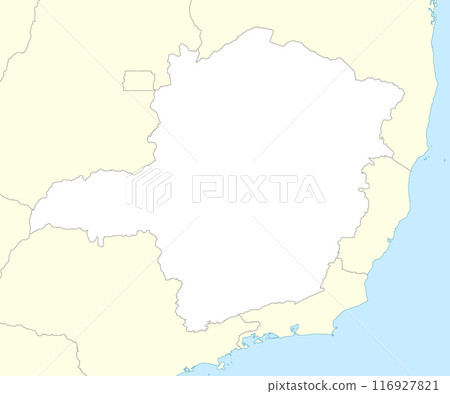 Location map of Minas Gerais is a state of Brazil Location map of Minas Gerais is a state of Brazil 116927821